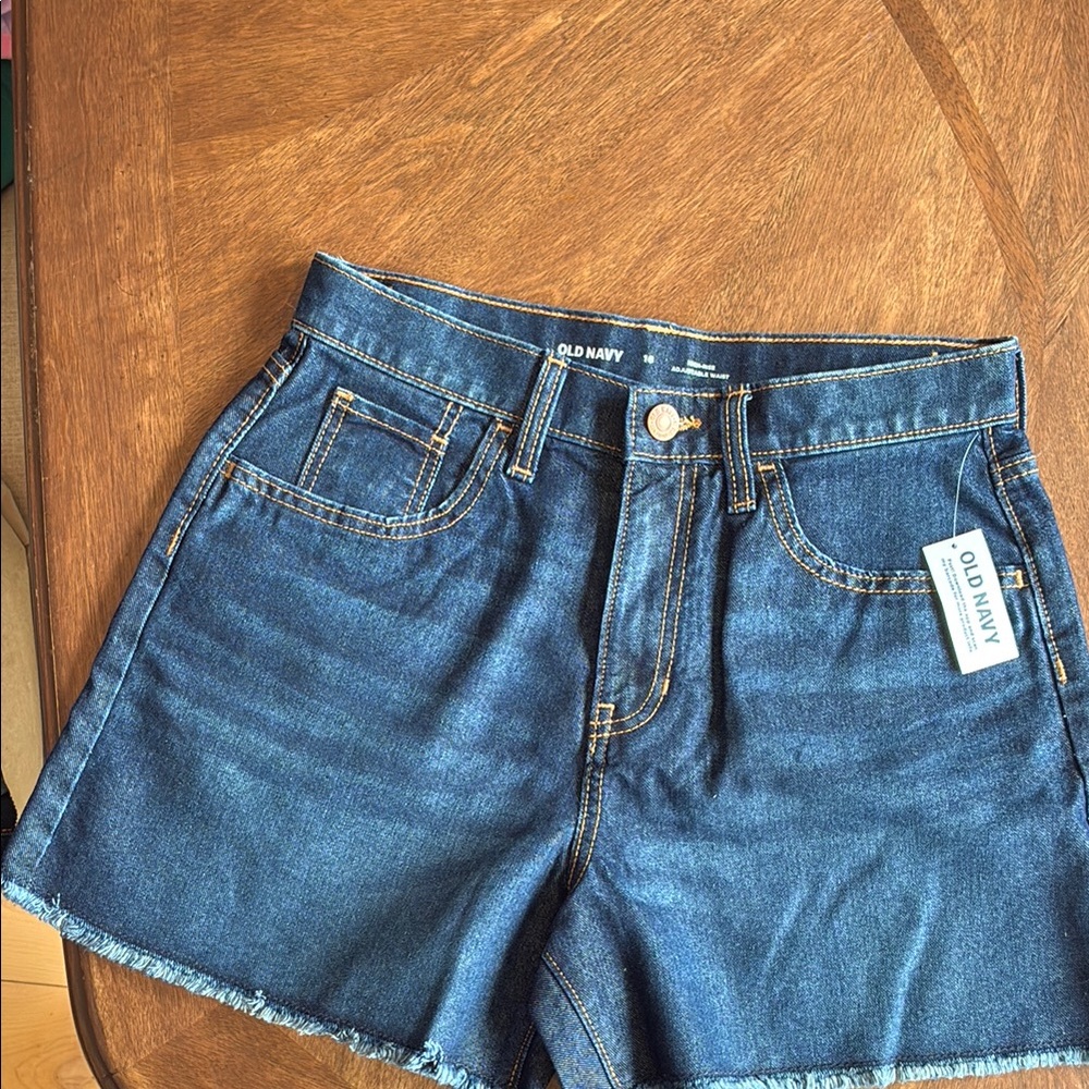Girls Old Navy Blue Jean Shorts Classic Cutoff Style